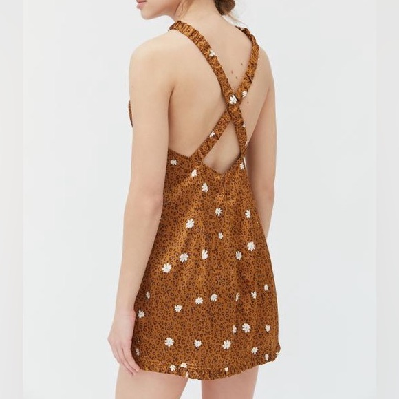 For Love and Lemons Tawney Mini Slip Dress Cheetah Size Small - Picture 11 of 11